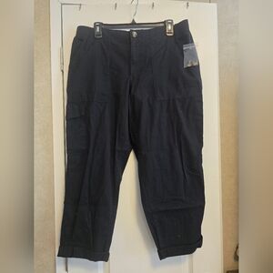 NWT Ladies Size 14 Sonoma Capri Pants In Black